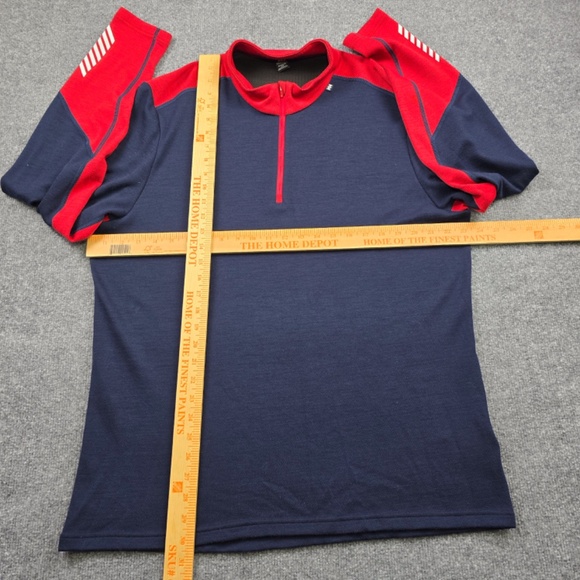 Helly Hansen Men's 2XL Lifa Merino Midweight Half Zip Base Layer Shirt - Navy - Picture 6 of 7